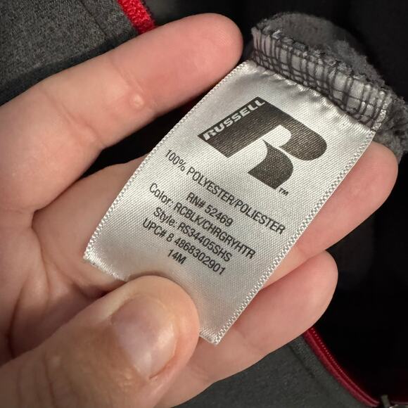 Russell Athletics Full Zip Jacket w/ Hood Hoodie Men's Size Large / 42 - 44 - Picture 6 of 9